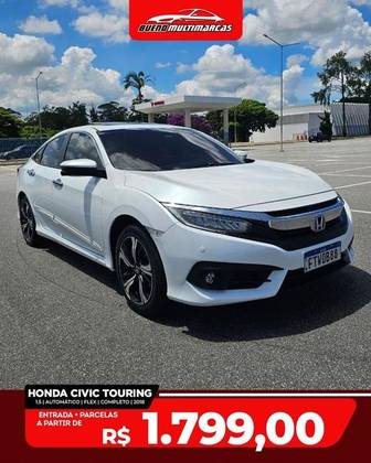 HONDA CIVIC 1.5 16V TURBO GASOLINA TOURING 4P CVT